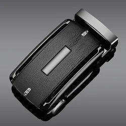 High quality ratchet belt buckle men DIY leather belt accessories 3.3-3.5cm width alloy automatic belt buckle