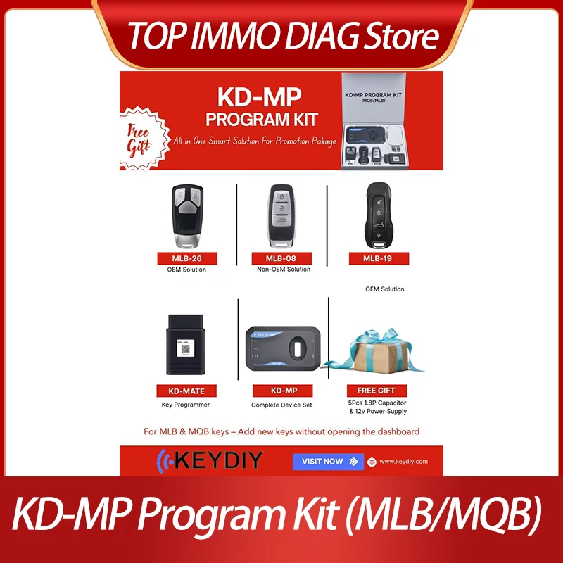 KEYDIY KD-MP Tool KD MP Five-in-One Program Kit with MLB08/19/26 Keys and KD-MATE For MLB MQB systems