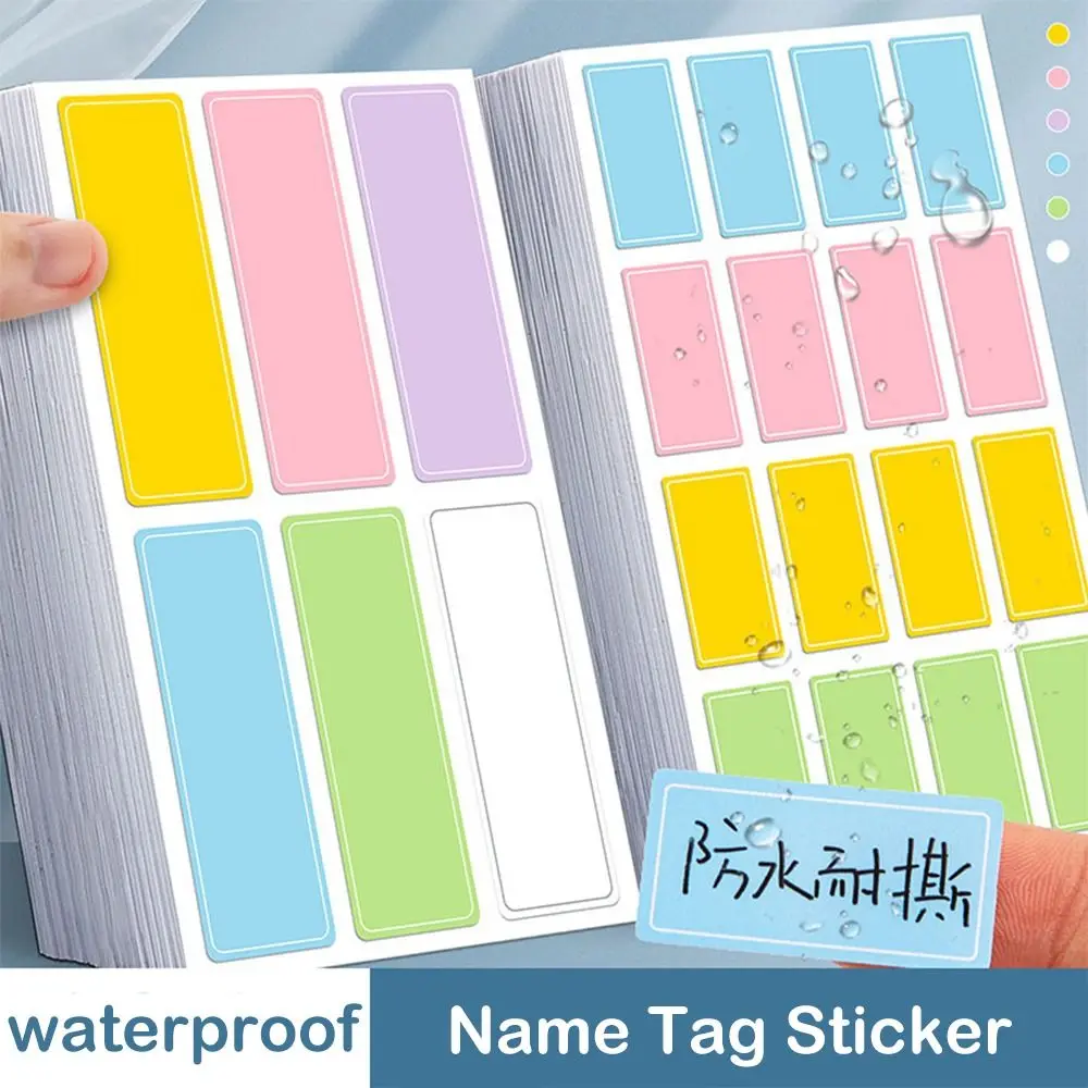 Subject Classification Name Tag Sticker Decoration Sticker Self-Adhesive Name Labels Personalized Marking Nameplates Textbook