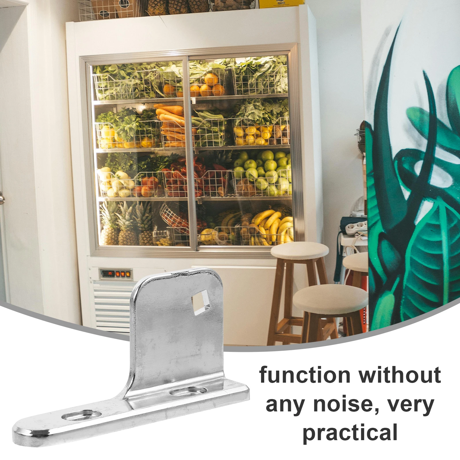 

Stainless Steel Door Replaceable Heavy Duty Refrigerator Durable Metal Hinge For Household Repair Precision Noiseless Reinforced