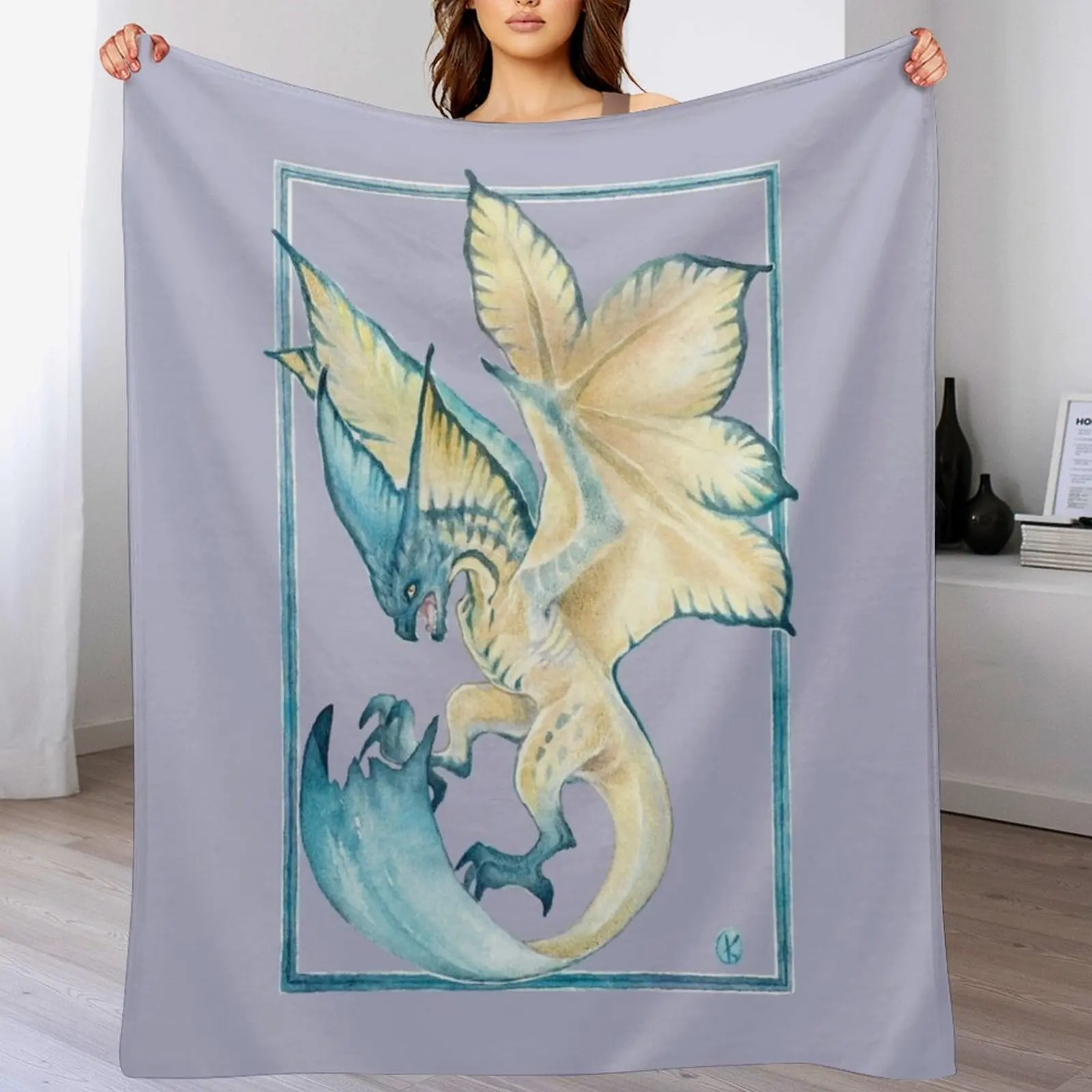 

Monster Hunter Legiana Throw Blanket Summer Cool Breathable Blanket for Sleeping