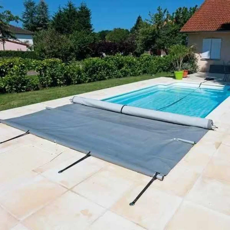 Swimming pool winter safety cover waterproof PVC tarp swimming pool cover