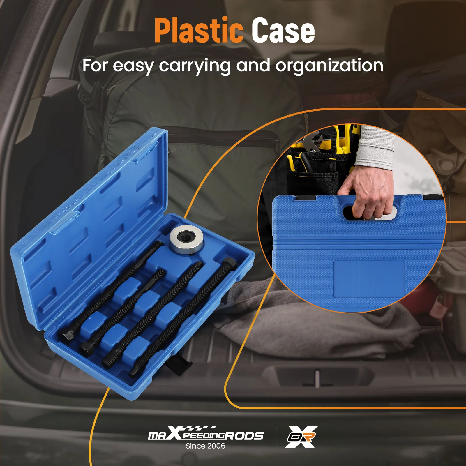 

Long Reach Harmonic Balancer Installer Kit Crankshaft Pulley Removal Tool Set