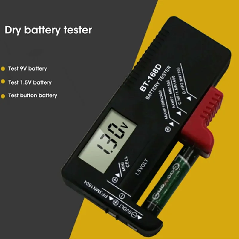 BT-168 PRO 168D Digital Battery Capacity Tester Tools Universal Battery Tester Battery Capacity Tester Battery Testing Tools