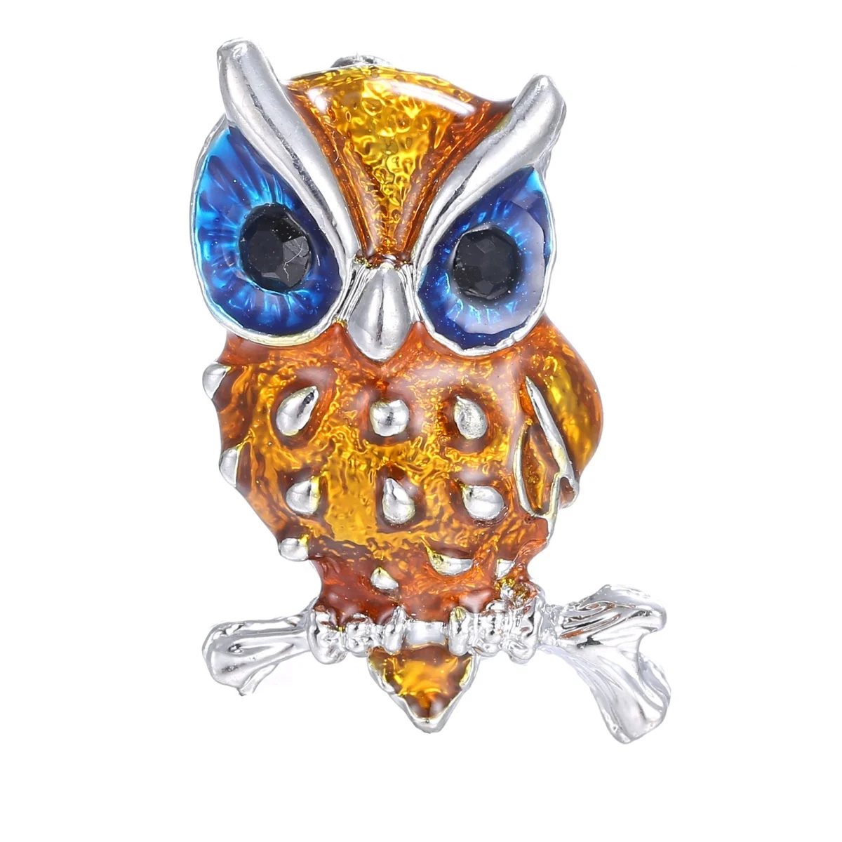 Vintage Trendy Emaille Eule Broschen Für Frauen Männer Zierliche Schöne Lebendige Fliegende Vogel Eule Tier Anstecknadeln Bankett Hochzeit Schmuck