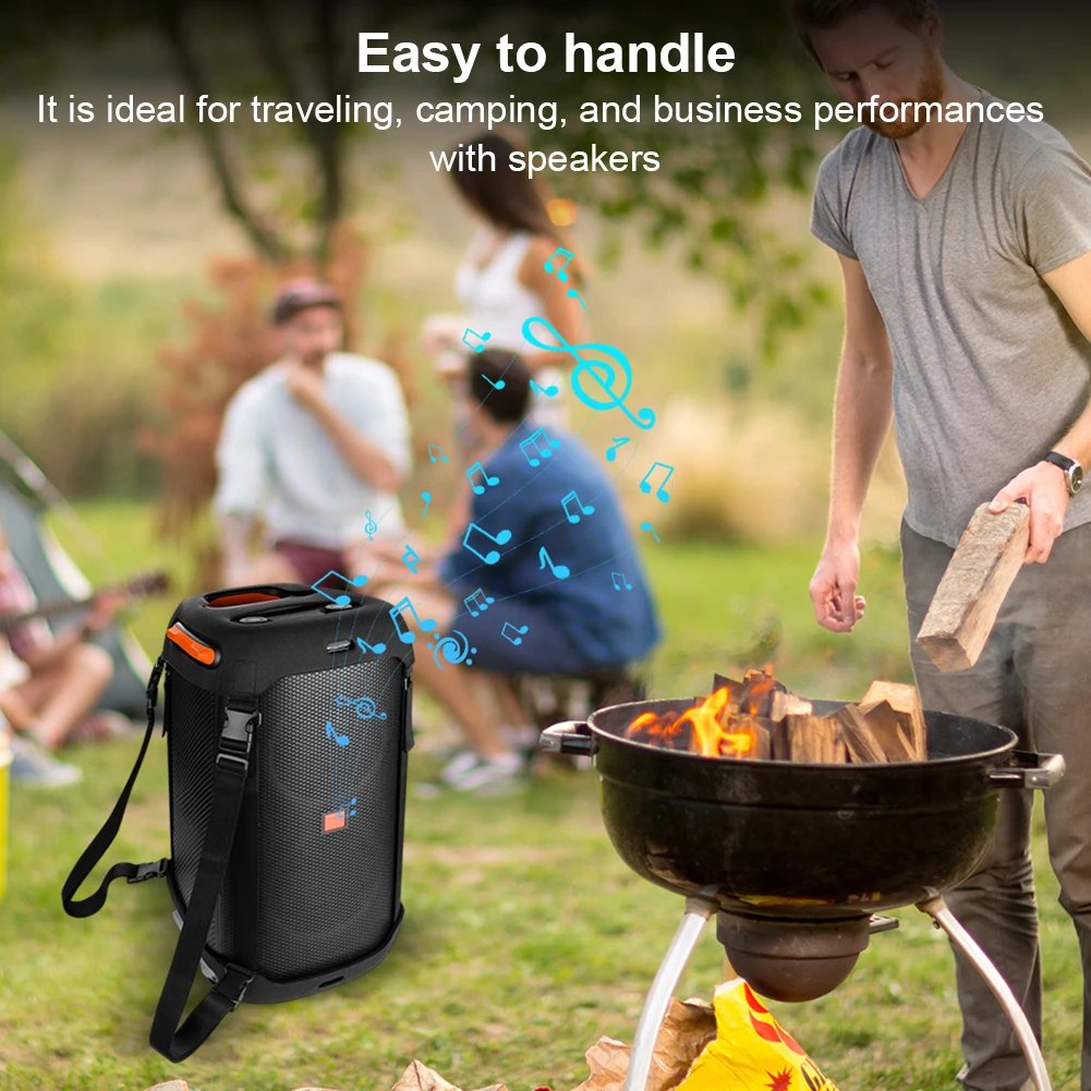 حقيبة حمل للسفر مع حزام كتف مزدوج حامل مكبر الصوت حقيبة حمل للسفر لـ JBL Partybox 110 مكبر صوت محمول #3