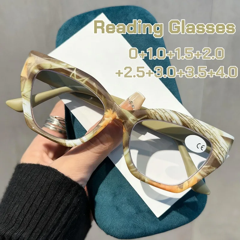 

New Fashion Large Frame Reading Glasses for Male and Female Anti Blue Light Presbyopia Glasses High Quality Farsighted Eyewear