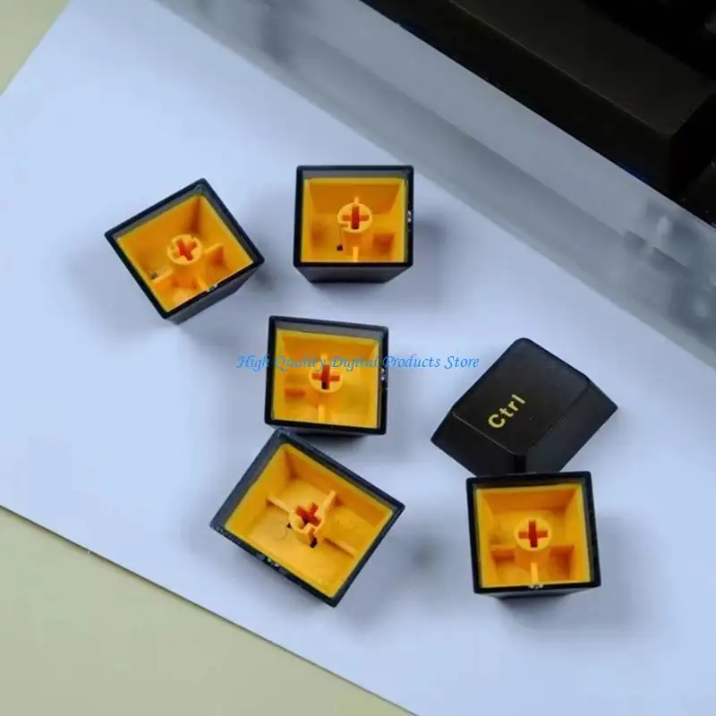 u2je keycaps 120pcs wob double shot process keycap set cherryprofile figured for mechanical keyboard keycap