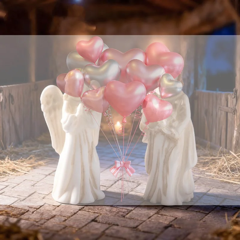 7Pcs Nativity Scene Figurines Set Religious Tabletop Decor Small Size Ornaments for Home Shelf Mantel Decor