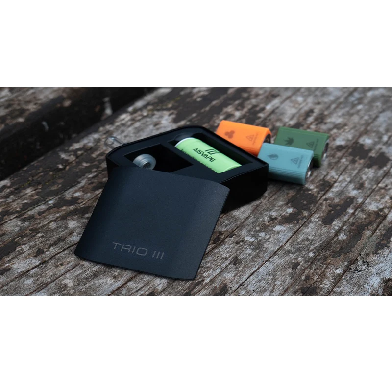 Original Trio III Box Vape Kit für 3-in-1 trockenes Kräuter wachs mit 18350 Batterie austauschbarer Heiz kammer Enail Vapor izer Kit