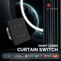MOES Tuya Smart ZigBee 3.0 Curtain Switch For Roller Shutter Electric Curtains Blind Motor Remote Control For Alexa/Google Home