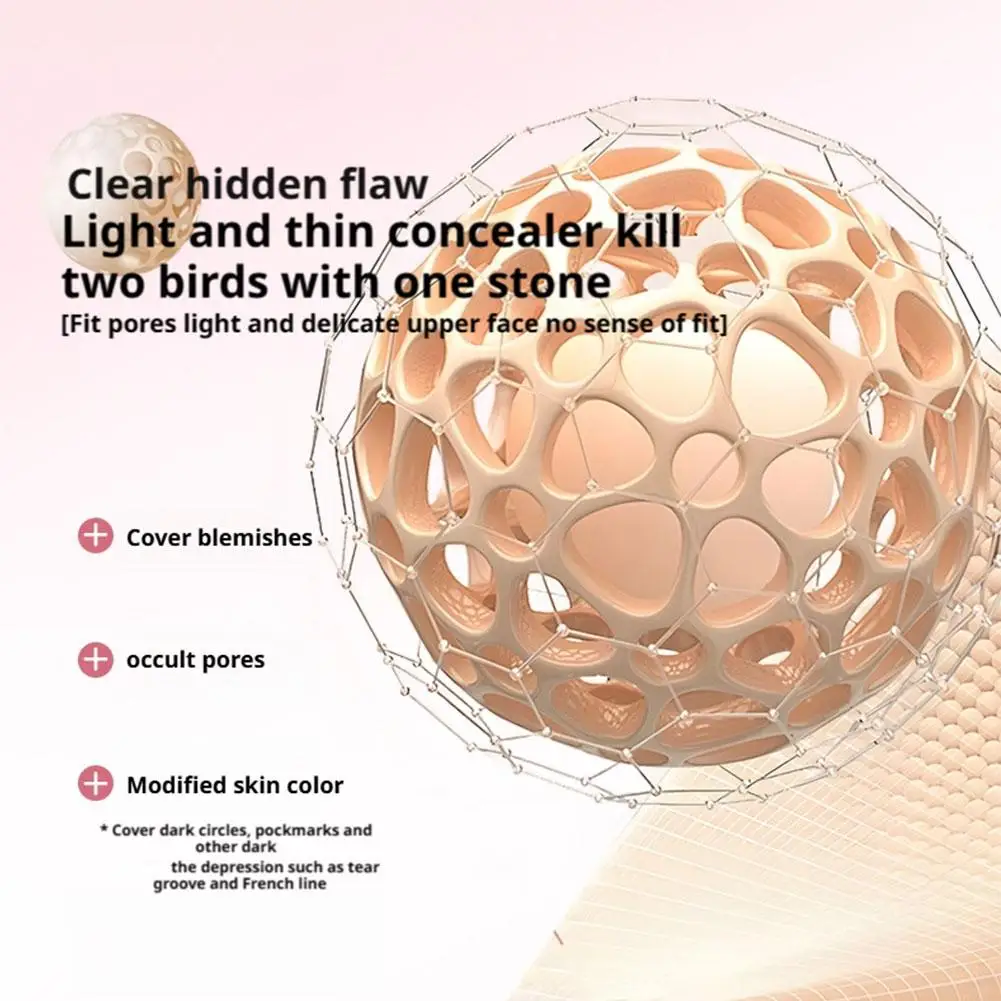 خافي عيوب الرأس المزدوج سائل عالي اللمعان 2 في 1 يلتصق بشكل طبيعي حتى لون البشرة ودوائر العين السوداء وعلامات حب الشباب والمكياج الكوري