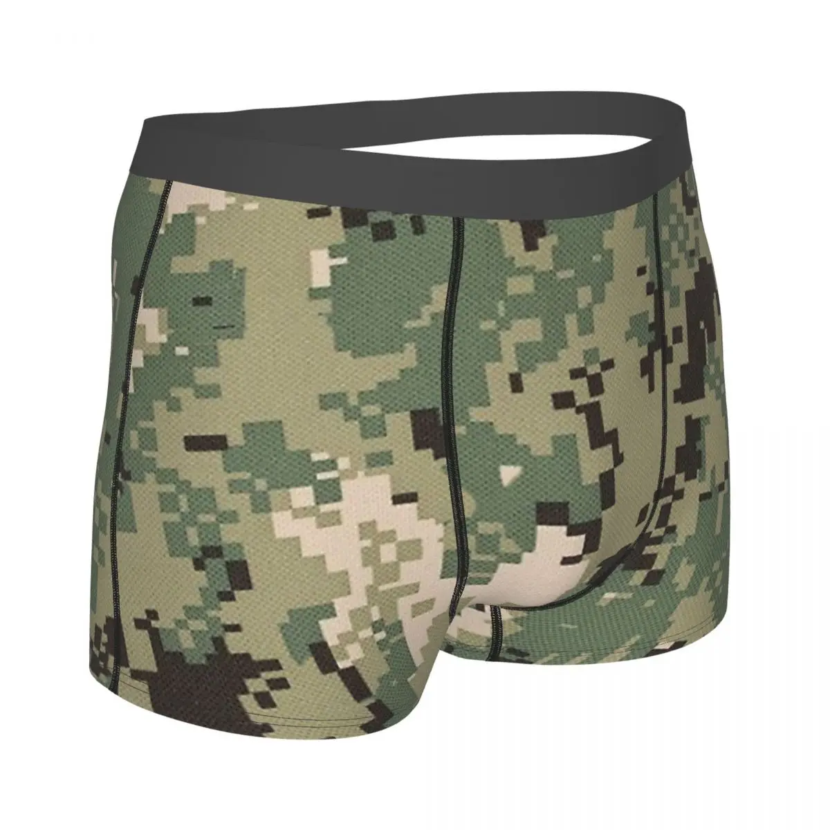 Camouflage Army Men\'s Panties Navy NWU Face Green Digital Camo NWU Face Men Boxer Underwear Cotton for Male Large Size Lot Soft