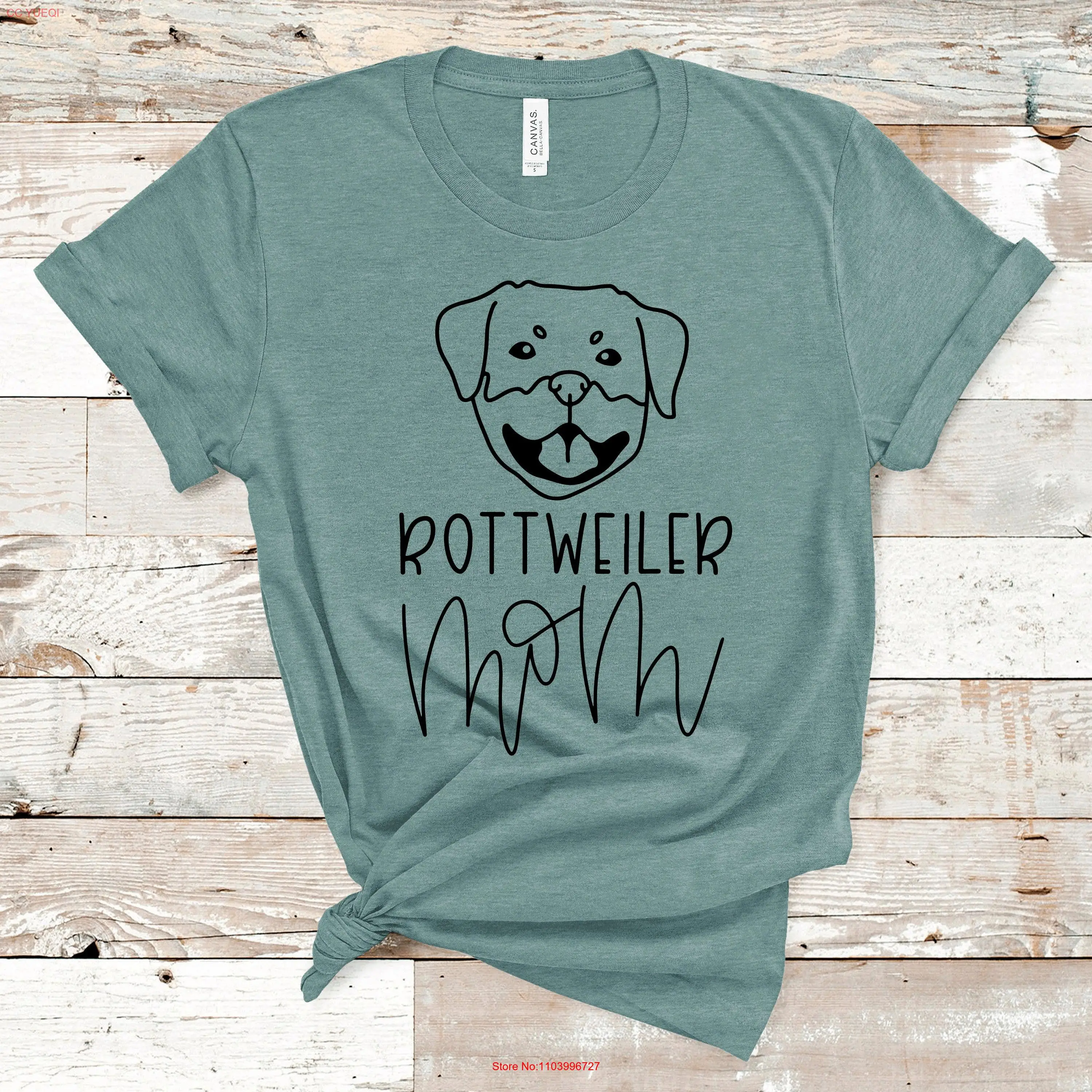 

Rottweiler mom shirt Rottie Mama Dog Mother's Day gift for her Lover Fur s Rotty T long or short sleeves