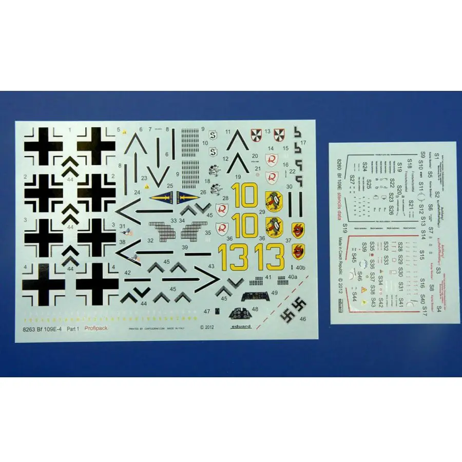 مجموعة نماذج تجميع إدوارد 8263 1/48 Bf 109E-4-Profipack Edition #3