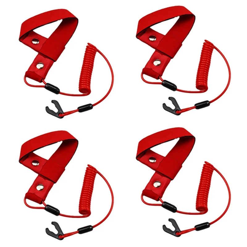 4X Stop Kill Safety Lanyard Fits Handlebar Switch Key Floating Emergency Flameout Rope for All Yamaha Jet Ski