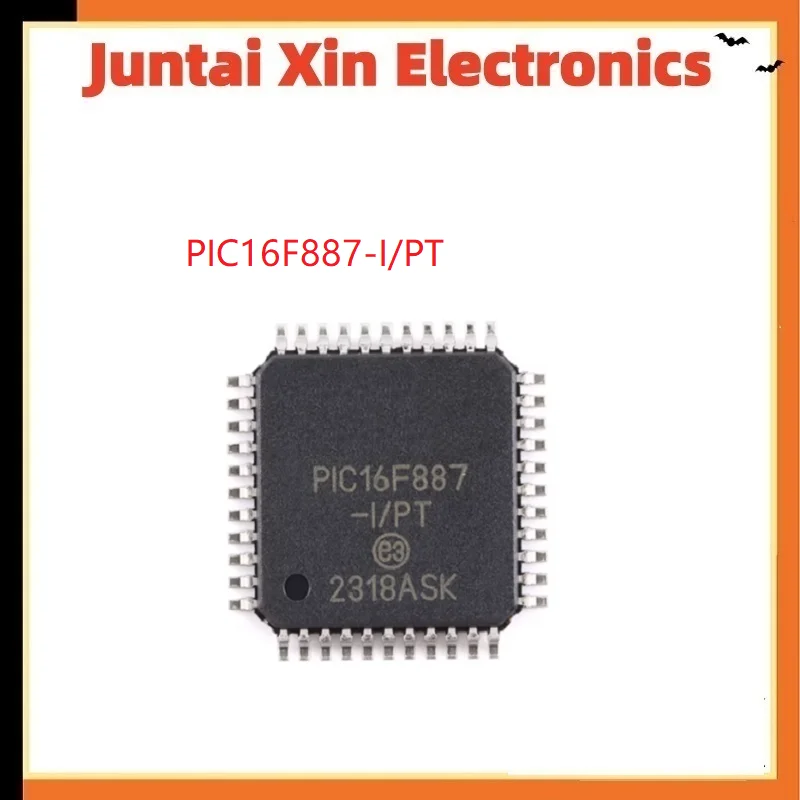 10PCS/LOT  PIC16F887-I/PT PIC16F887 TQFP-44 100% New