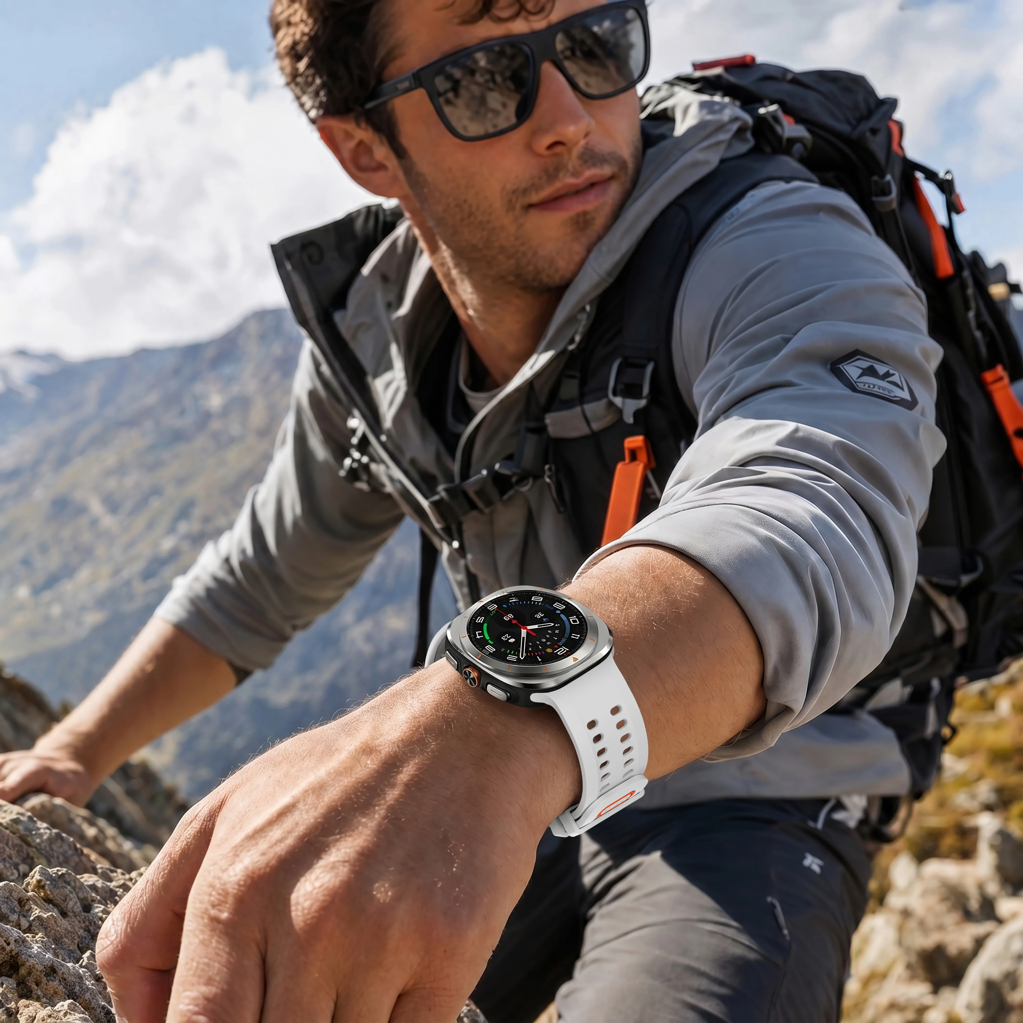 Sportliches Weiches Silikonarmband für Samsung Galaxy Watch Ultra2, Nahtloses Armband für Galaxy Ultra 2025 47mm Zubehör – Detail 4