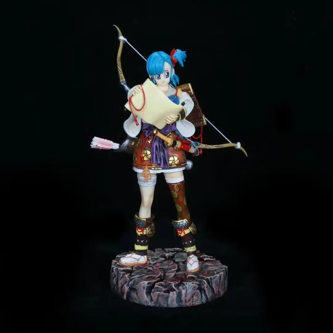 

26cm Anime Dragon Ball Figure Samurai Series Bulma GK Model Statue Pvc Bulma Action Figurine Collection Model Toys Gift