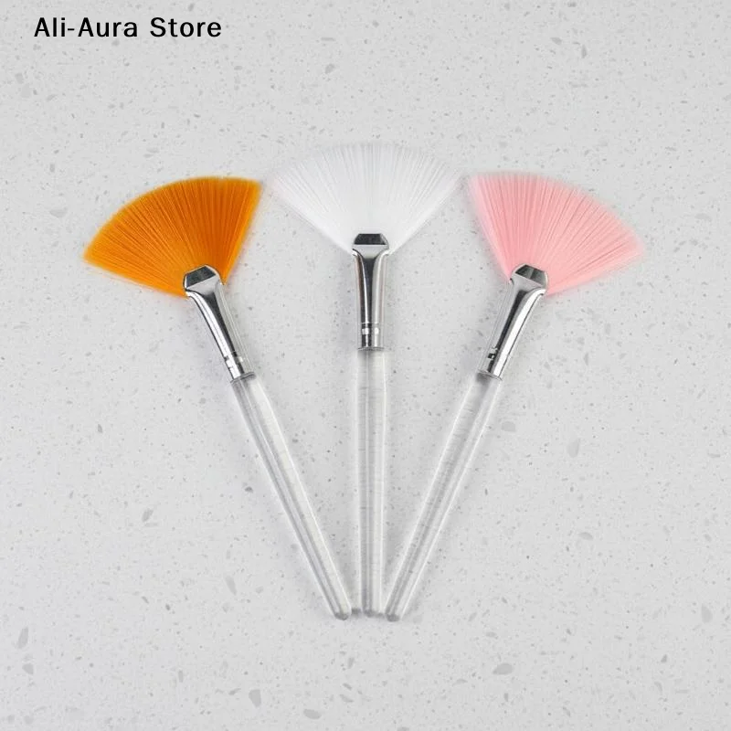1Pcs Fan-Shaped Makeup Brush Facial Mask Brush Soft Applicator Brushes Facial Beauty Tool DIY Tool