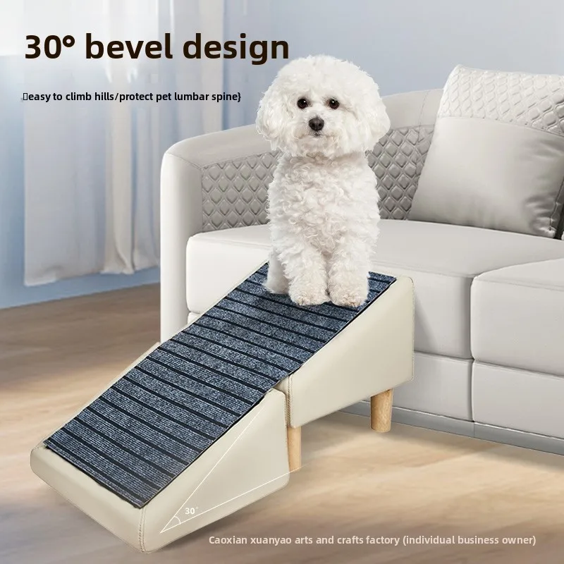 Small Dog Pet Bed Stairs X Cm Fabric Cover Anti-Slip Sloped Steps Sofa Access Removable-Washable Style In Multiple Indoor Colors