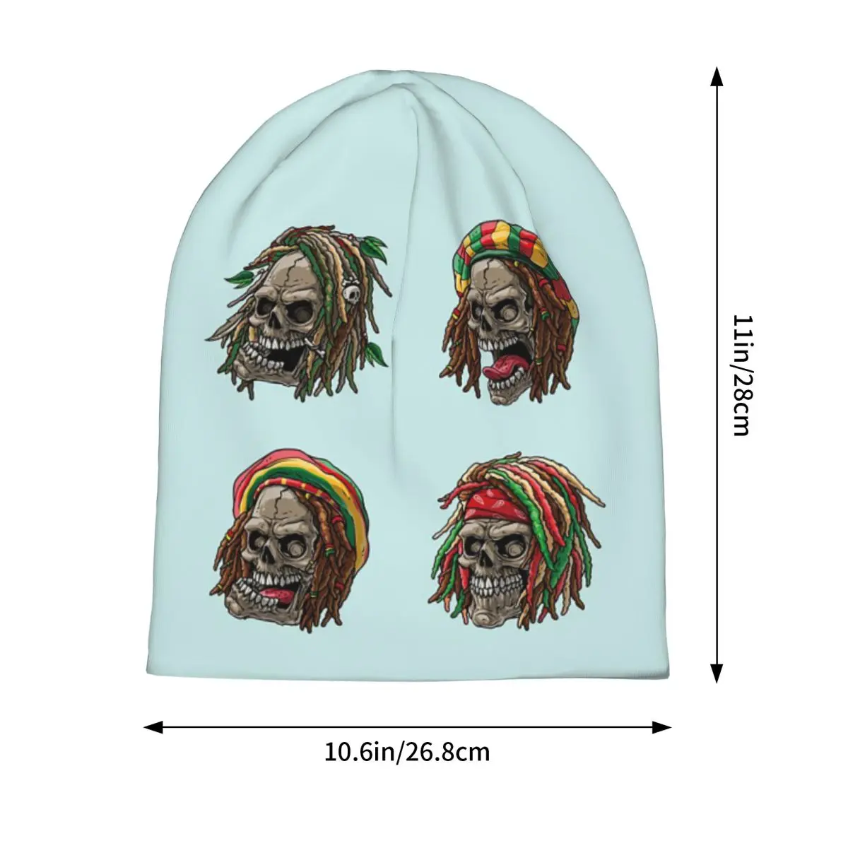 Jamaica Rasta Jamaican  Men Women Adult Beanies Caps Knitting Bonnet Hat Warm Hip Hop Autumn Winter Outdoor Skullies Hats view 2