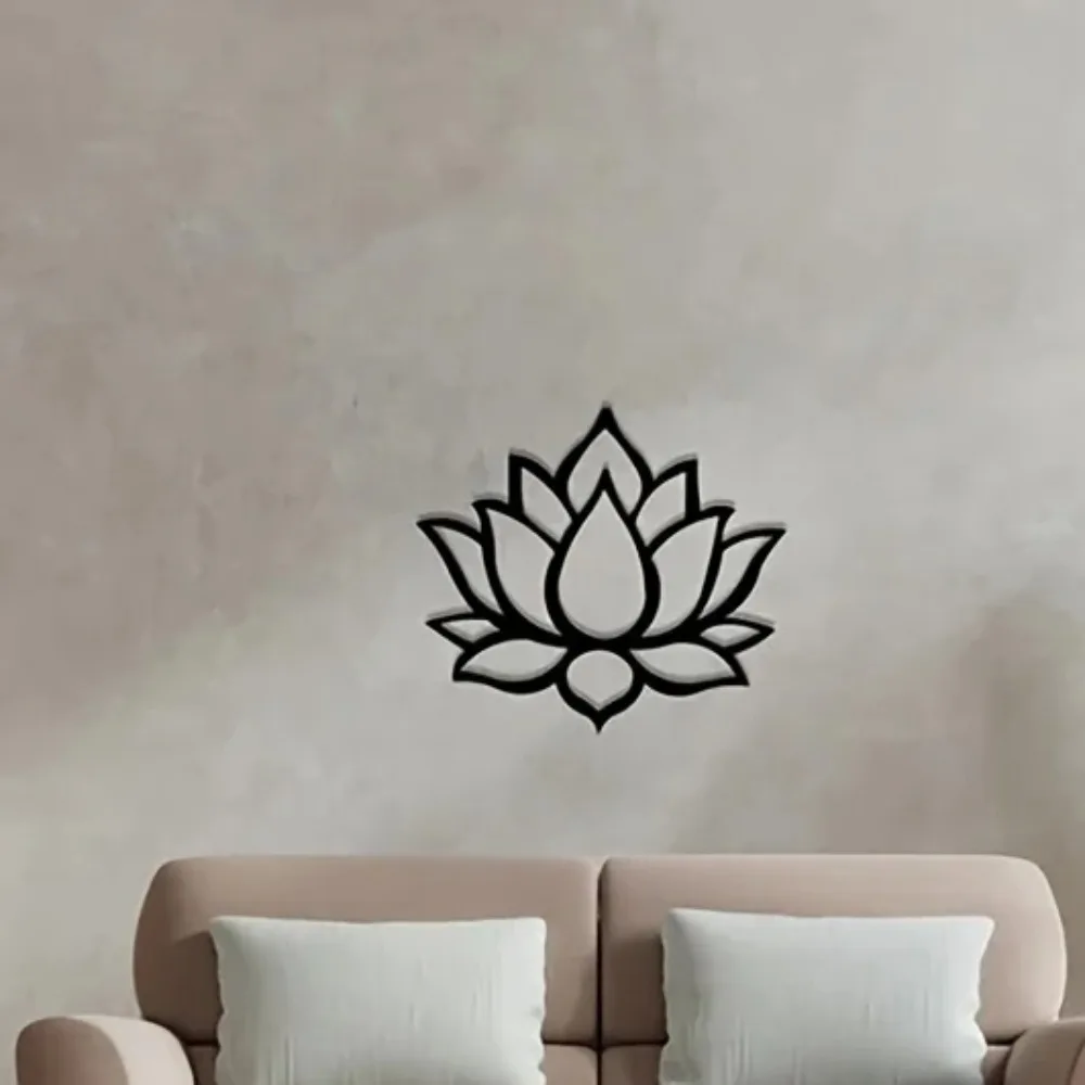 1pc, Lotus Metal Wall Art, Room Decor, Christmas Gifts, Home Decor, Scene Decor Wall decor metal wall hanging Gift