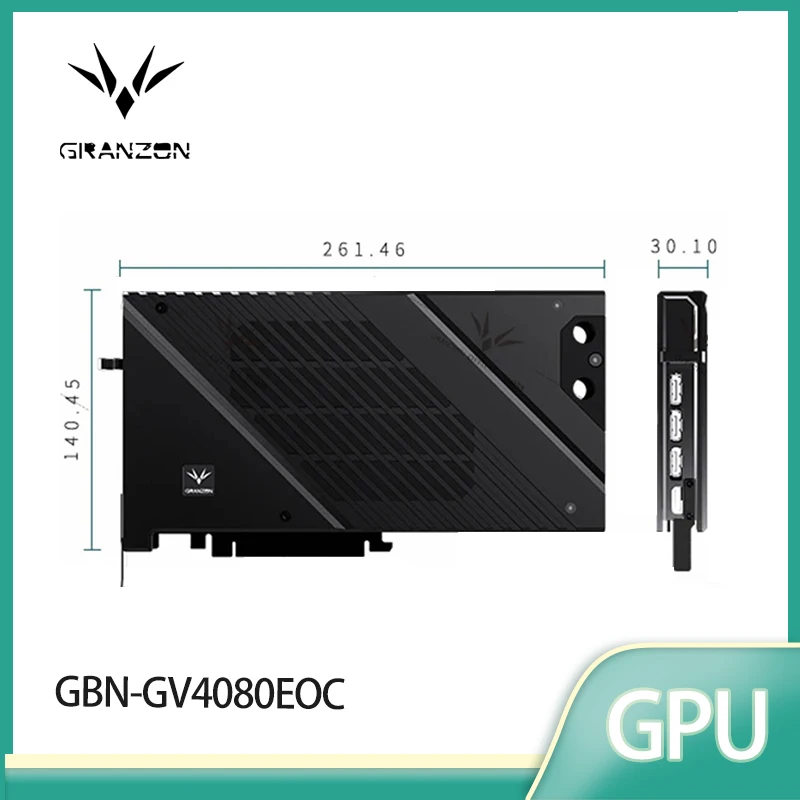 

Granzon GPU Water Block for GIGABYTE GeForce RTX 4080 AERO/EAGLE/MASTER/GAMING OC 16G Video Card /Dense Waterways/ GBN-GV4080EOC