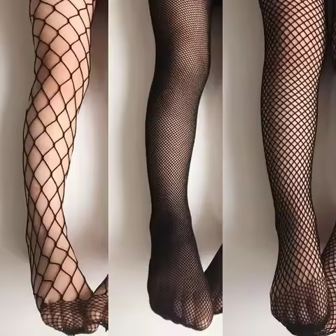 Kids Fashion Fishnet Tights Children Black Net Grid Pantyhose Stocking Stuffers Baby Girls Mesh Stockings