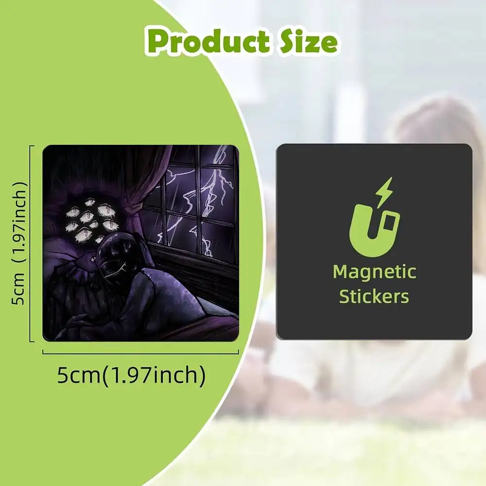 D-Doors Purple Eyes Game Refrigerator Magnet Creative Kitchen Home Decoration Soft Magnetic Decor Festival Gifts Multi Scene Use