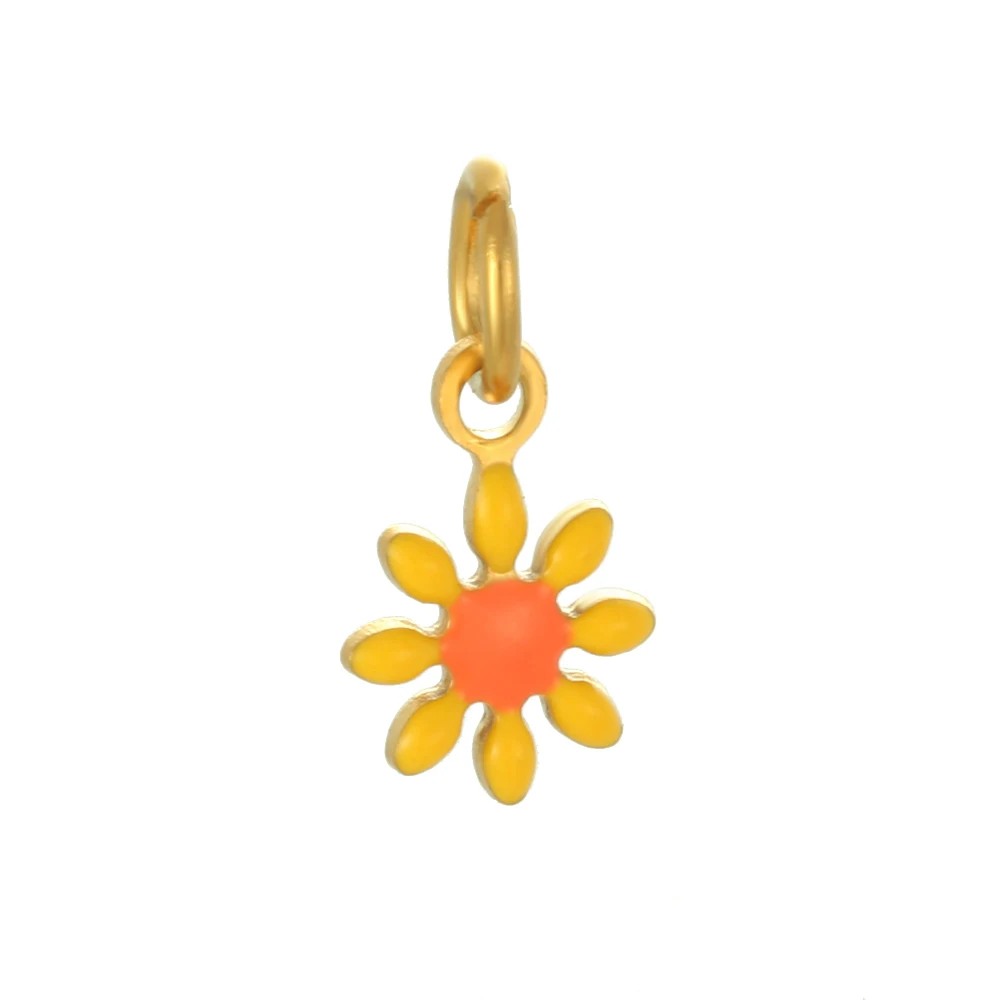 5 قطع الحد الأدنى العصرية عنصر النبات قلادة الفولاذ المقاوم للصدأ عقد دي اي واي المفاتيح لطيف الأزياء الذهبي سحر المجوهرات بالجملة