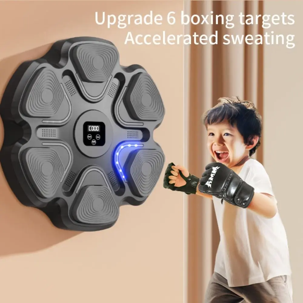 

Smart Music Boxing Machine Boxing Target BT Link Music Boxing Training LED Lighted USB Charging Electronic Boxing Wall Target