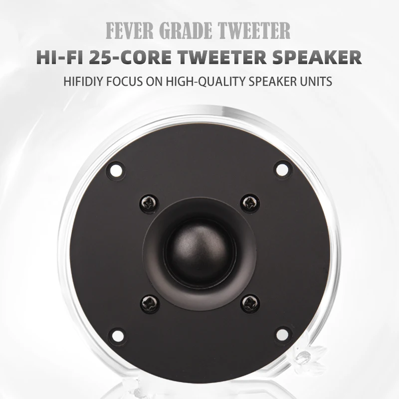HIFIDIY LIVE 4~4,5 Zoll Hochtöner-Lautsprechereinheit Schwarze Seidenmembran 4/8OHM 30W Hochton-Lautsprecher B1S-95/100/103/104/108/110/116mm