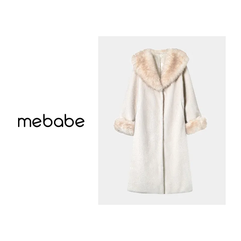 

Sle Fur Collar Jaet Long Mid-Length Autumn Winter Outerwear Casual Loose Fit Youth Women's Faion 2025