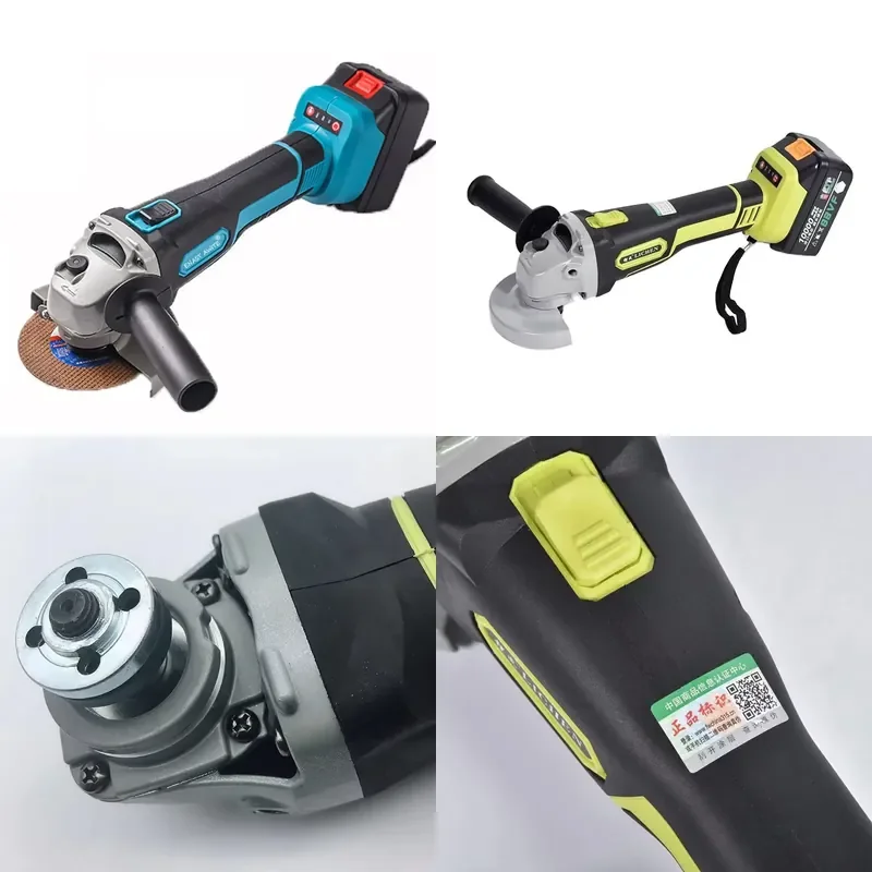 High Power Brushless Motor Lithium Electric Cordless Angle Grinder Electrical Polisher Multi Function Mini Burnisher 7500RPM