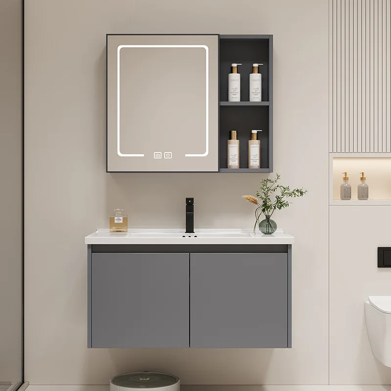 

Инженерный сотовый шкаф для ванной комнаты из алюминиевого сплава, керамический встроенный умывальник, комбинированная кровать и умывальник для отеля для завтрака