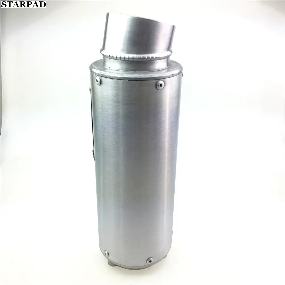 ماسورة عادم للدراجات النارية CBR400 CB400 لـ VTEC VFR400 لـ WRS كاتم صوت قصير ضبط عادم فضي معدل مستقيم