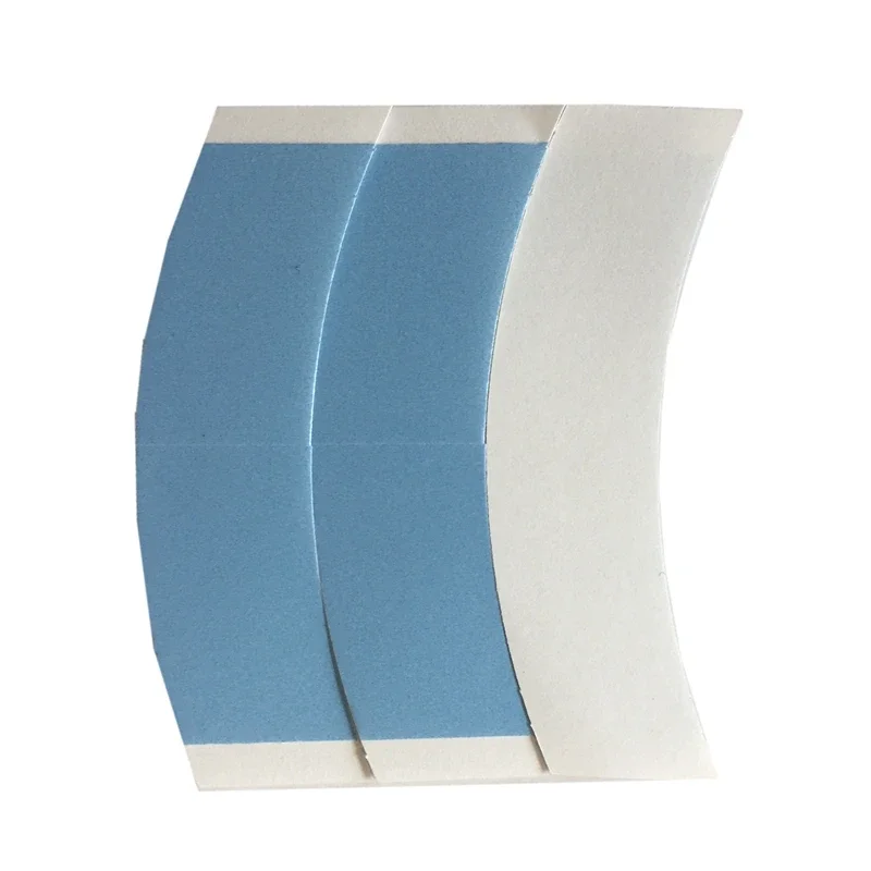 36pieces/1bag 7.6 cm* 2.2 cm blue double side tape lace front wig tape arc double sided Tape for toupee wig adhesive