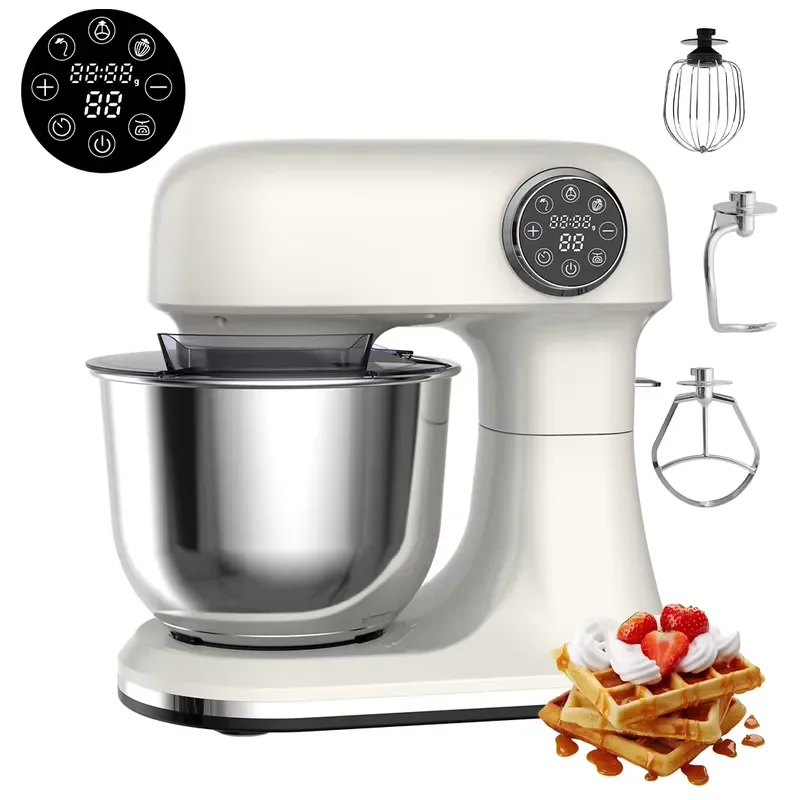 【CHIMU HOME】 Smart Stand Mixer for Cheftronic B03CSD 5L with Touchscreen Built-in Scale Auto Program 12 Speed Kitchen Mixer