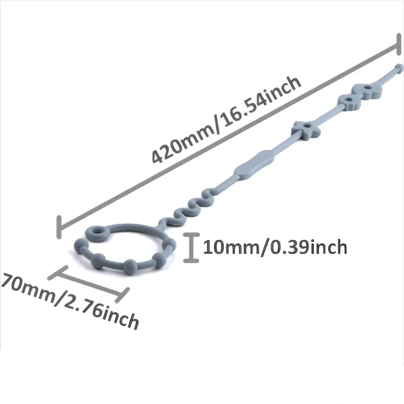 Clips de silicona para chupete de cadena antipérdida, 1 piezas, soporte para chupete infantil, accesorios para bebé