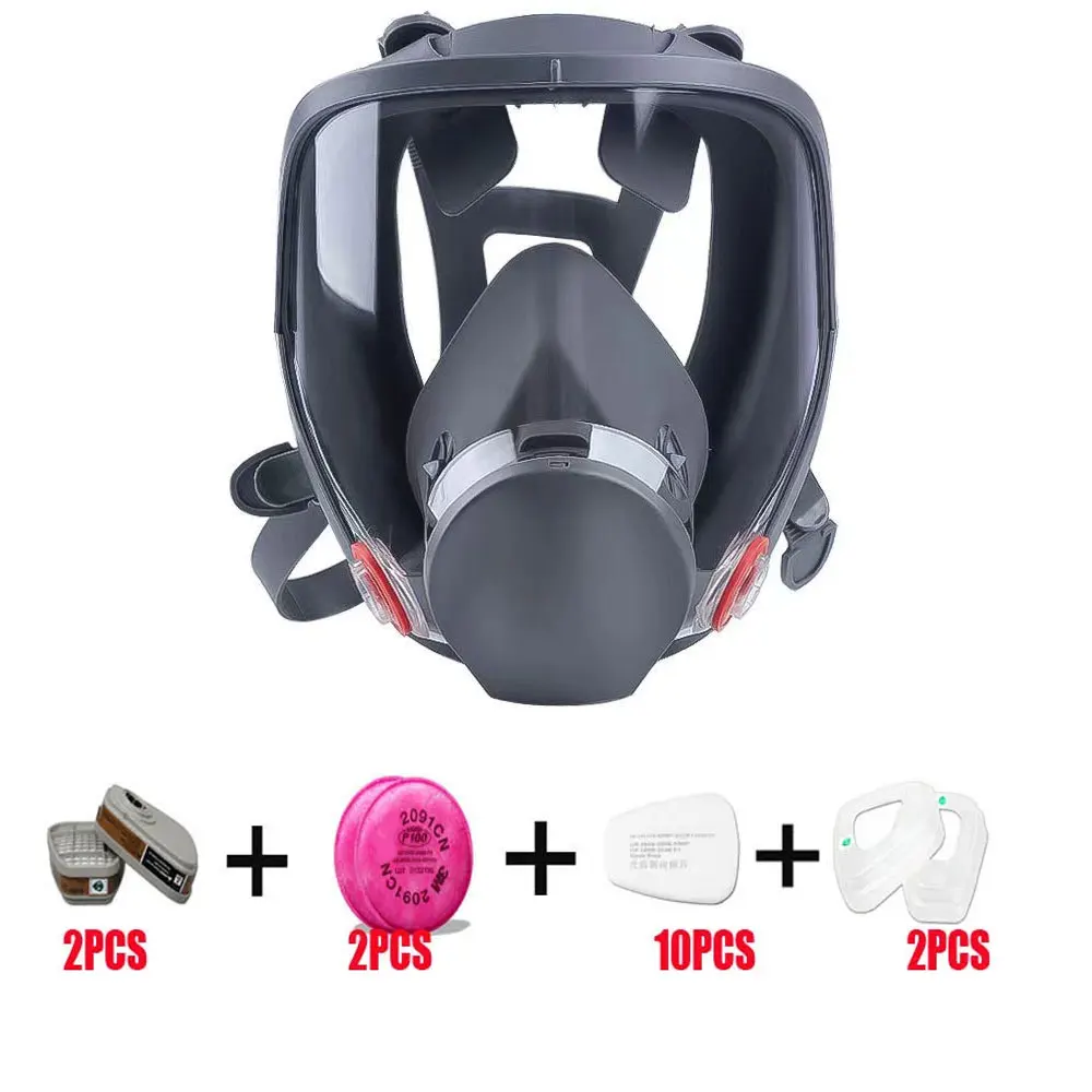 

Anti-Fog 6800 Gas Mask Industrial Painting Spraying Respirator Safety Work Filter Dust Proof Full Face Formaldehyde Protection