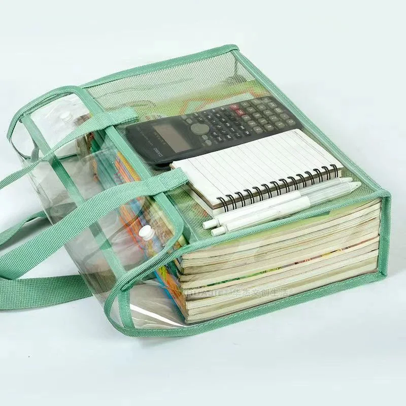 

Однокомпонентный зеленый органайзер – прозрачная внешняя поверхность из ПВХ, сетчатые разделители, многофункциональный для канцелярии/повседневного использования, портативный