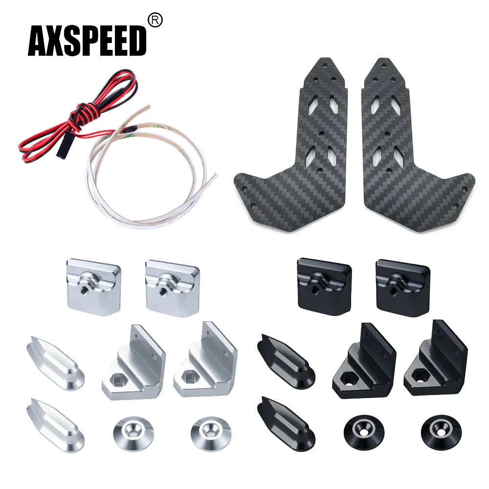 AXSPEED Rear Wing Light / Plate / Mount for ARRMA 1/7 LIMITLESS RC All Road Speed Bash 4WD Roller Car Upgrade Parts Accessories