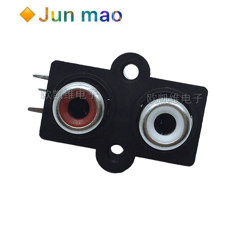 2 Stuks 1-Gat 2-Gat 4-Gat 6-Gat Lotus Socket Rca Socket Audio Socket av Signaal Audio Socket Plug