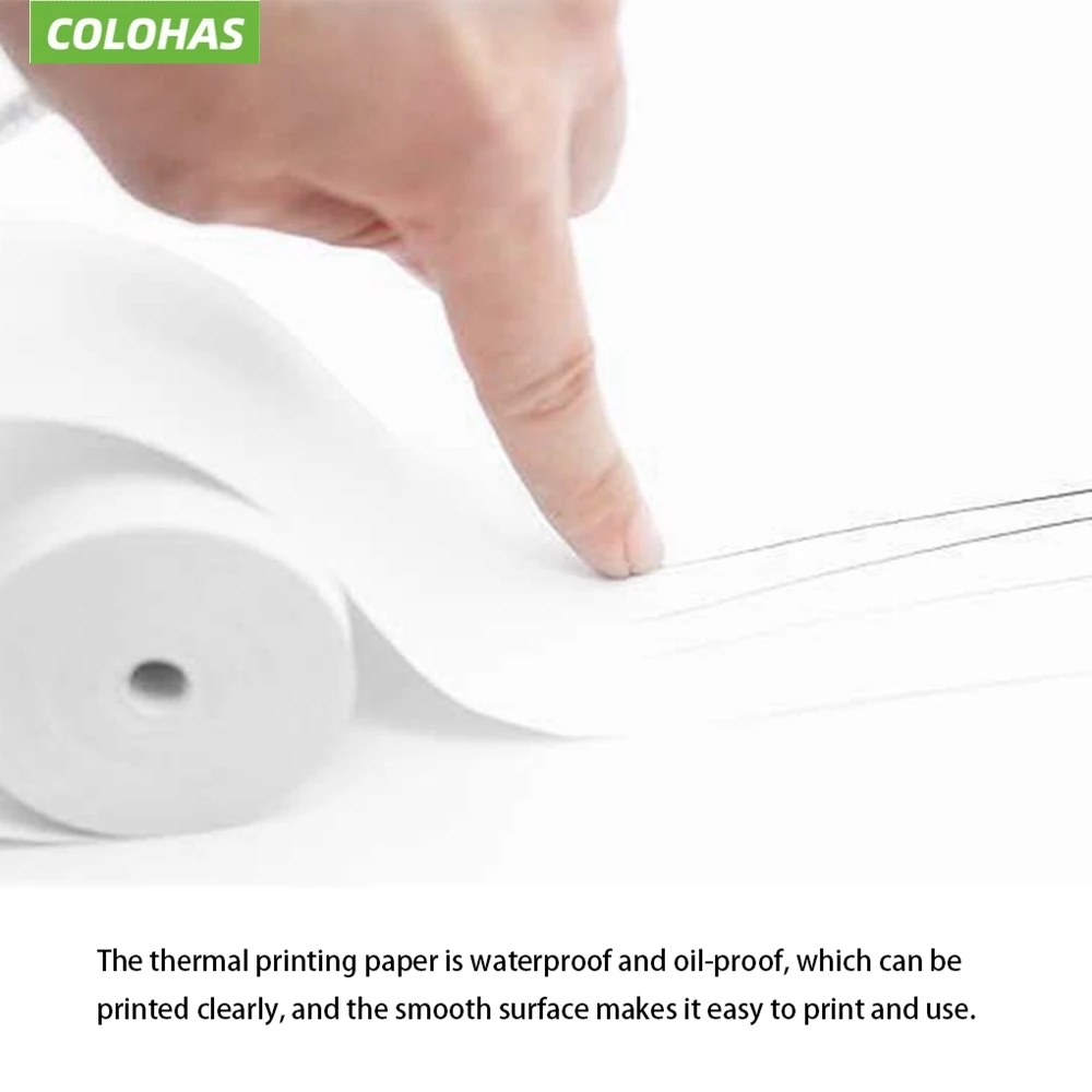 Imagem -05 - Rolos de Papel Térmico 57x25 mm Branco Câmera Infantil Impressão Instantânea Papel de Impressão Acessórios de Reposição Peças 15