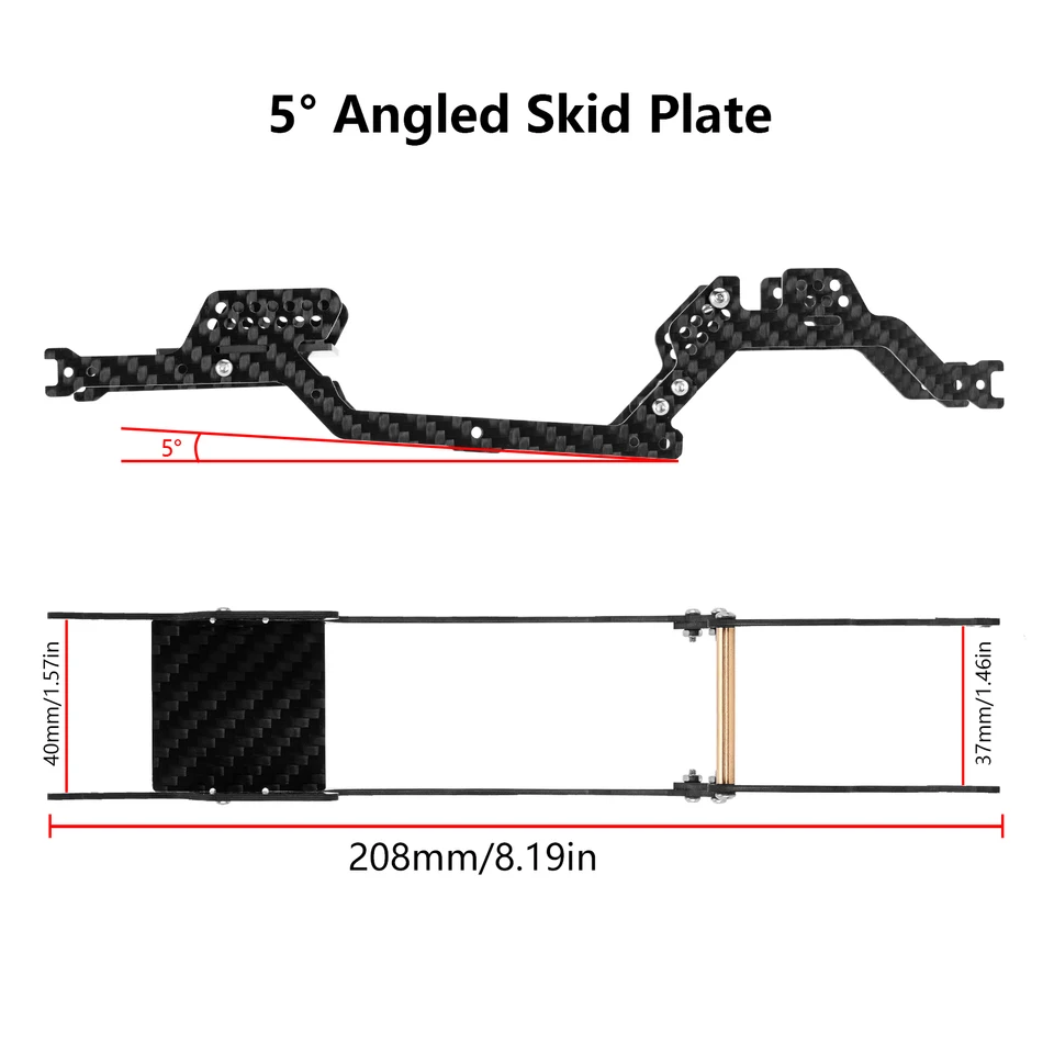 rc クローラー　scx24 LCG カーボンフレームパーツ Amazon | MEUS Racing SCX24 LCG シャーシ カーボンファイバー
