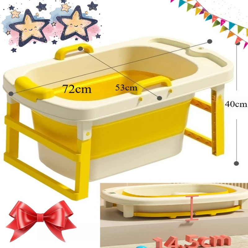 

Folding stable for 2 people children's bath bucket all over the body Household Large tub