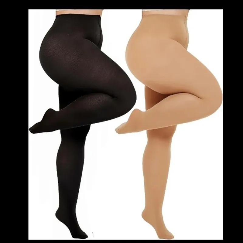 2024 70-130kg Plus Size Tights For Women Semi Opaque Queen Nylon Pantyhose Super Comfortable White Black Skin Color  Beautiful