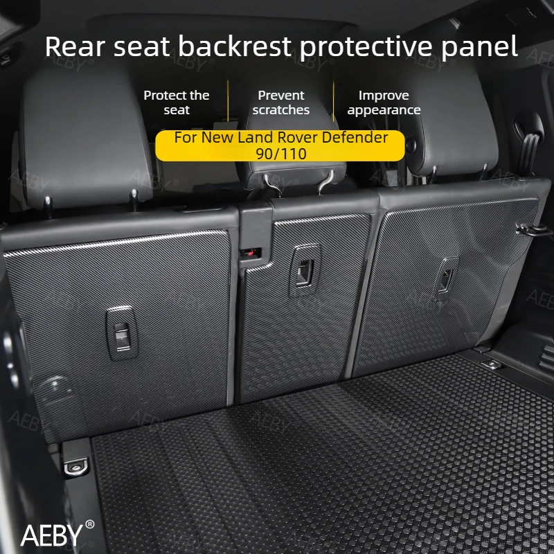 For New Land Rover Defender 90/110 2020-2026 Rear seat backrest cover, cargo cushion,Waterproof and scratch-resistant,Interior