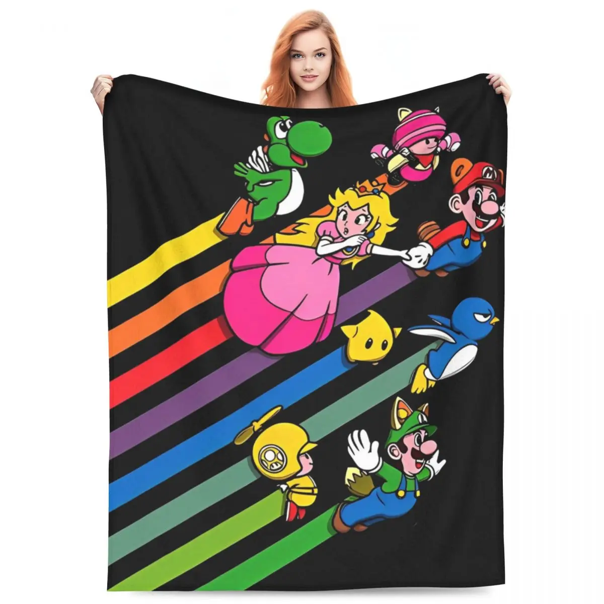 

Одеяла с героями мультфильмов «M-marioes», фланелевое одеяло для путешествий и офиса для гостиной, супер мягкое покрывало на заказ, идея подарка